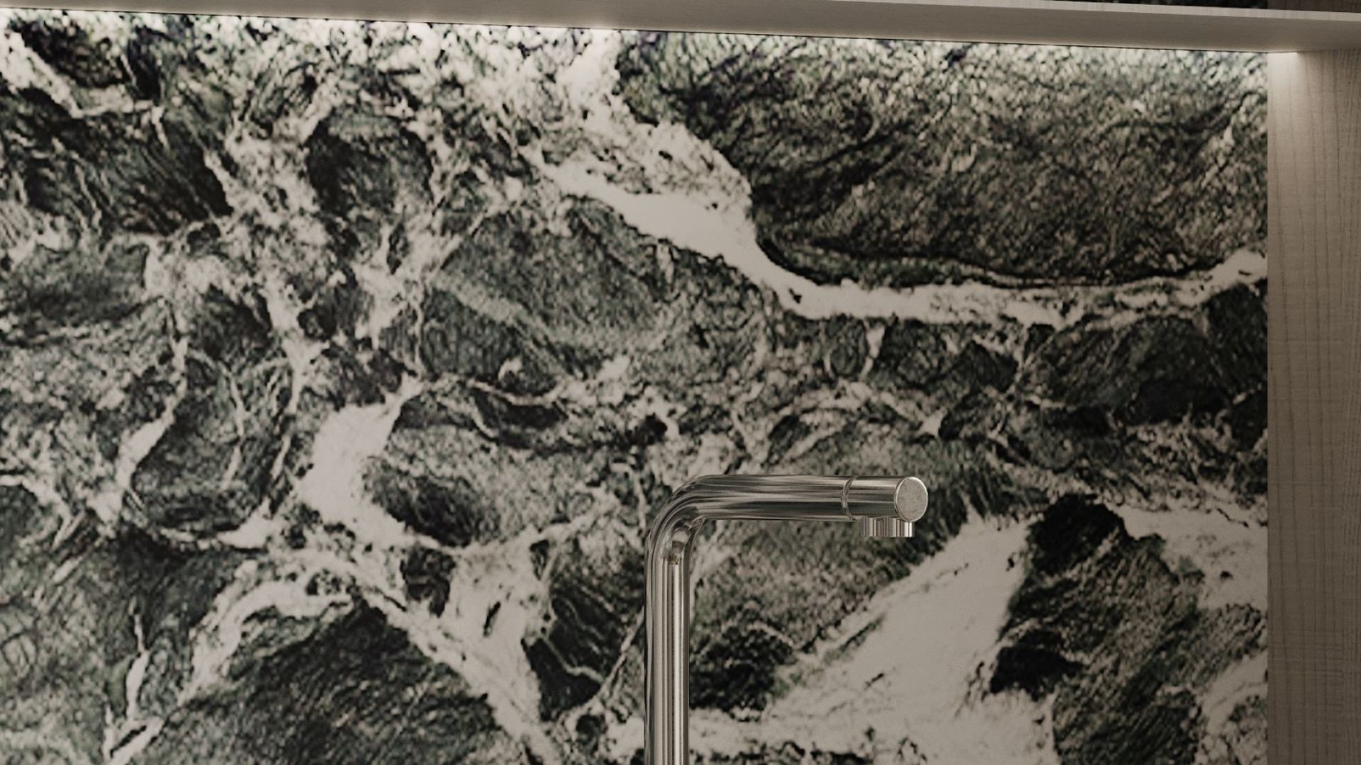 Digestor podskrinkový Micra White Matt Gesture Control - Biela matná - Vizualizácia 7