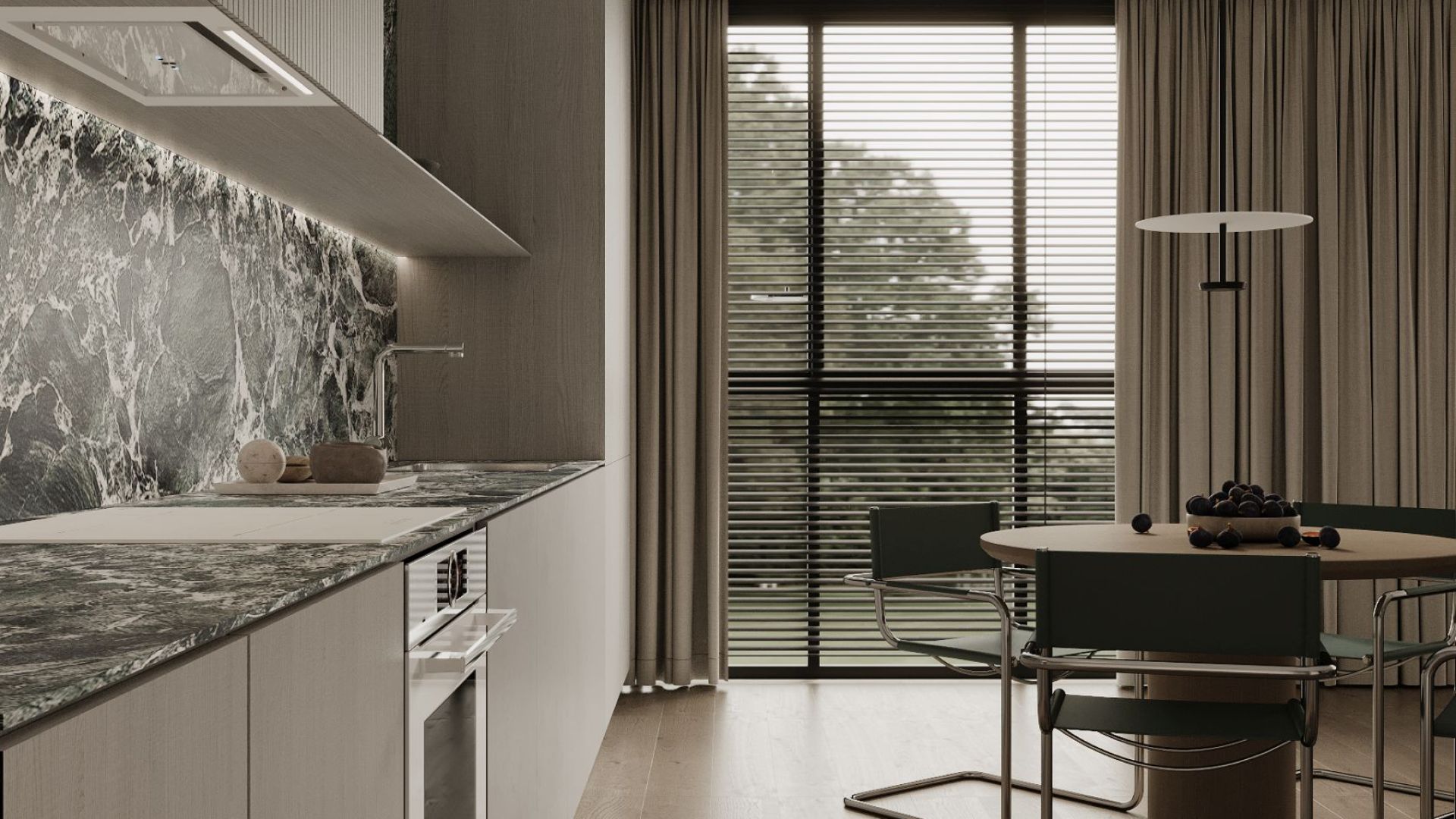 Digestor podskrinkový Micra White Matt Gesture Control - Biela matná - Vizualizácia 9