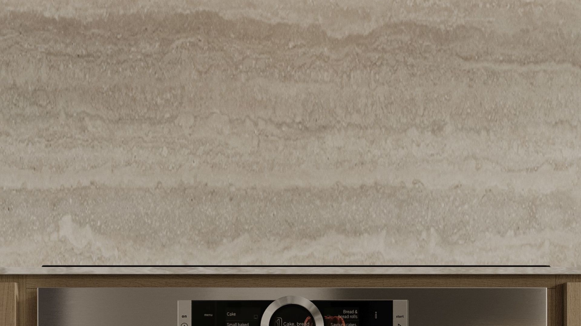 Digestor podskrinkový Micra White Gesture Control - Inox biely - Vizualizácia 2