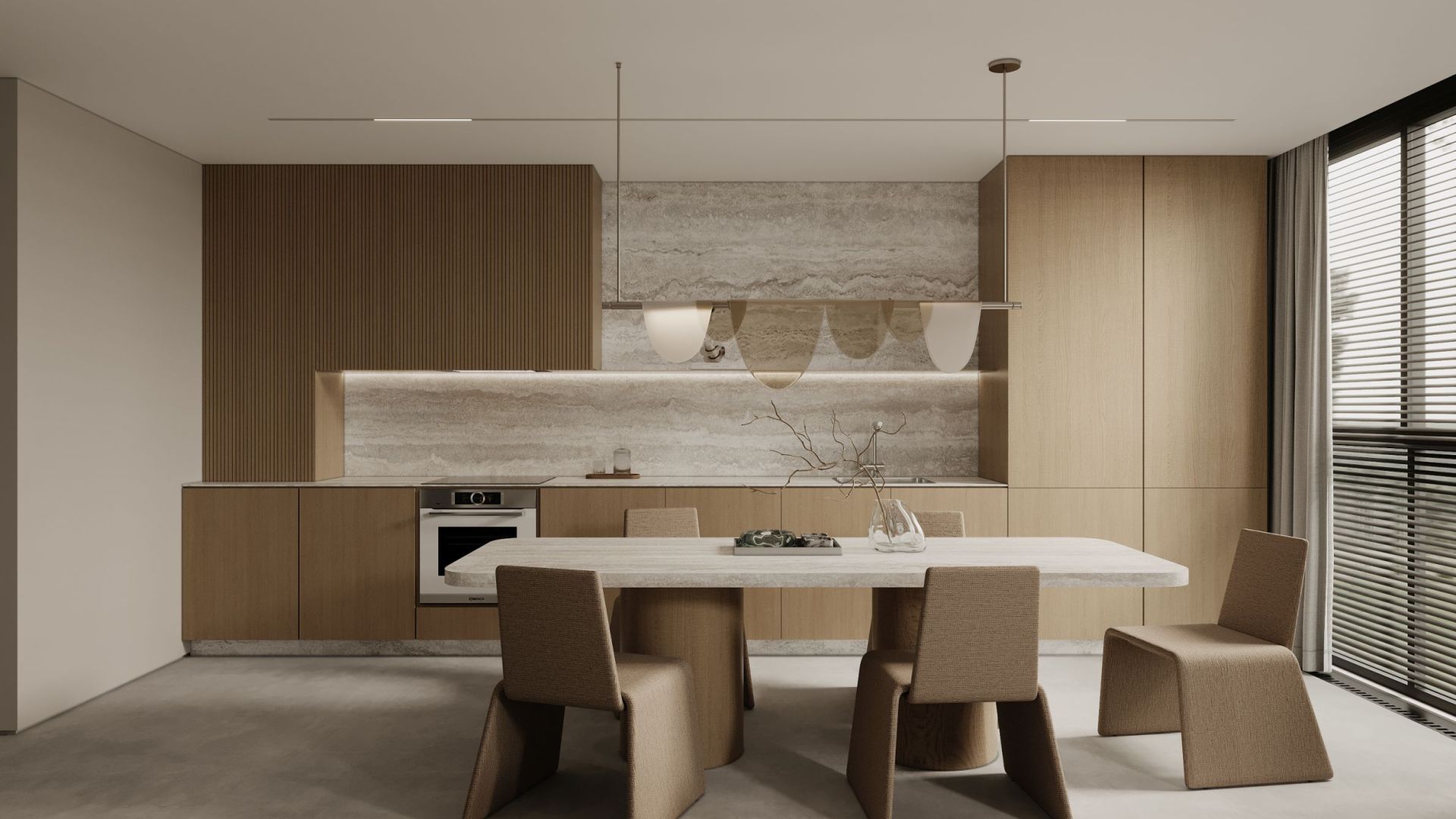 Digestor podskrinkový Micra White Gesture Control - Inox biely - Vizualizácia 4