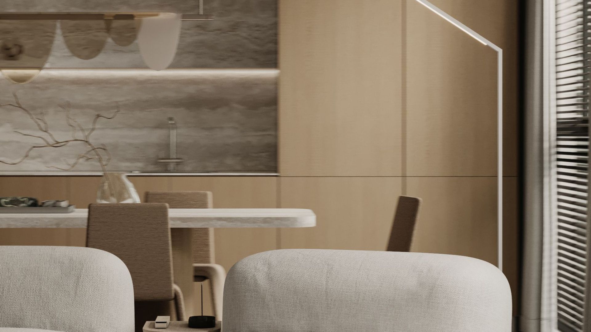 Digestor podskrinkový Micra White Gesture Control - Inox biely - Vizualizácia 8