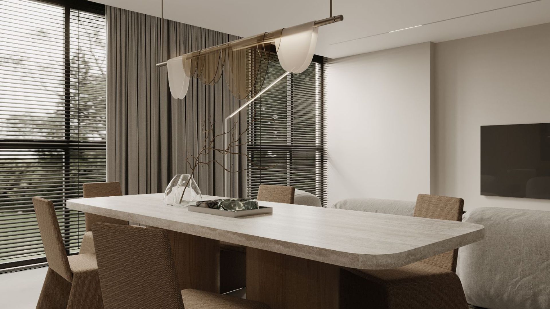 Digestor podskrinkový Micra White Gesture Control - Inox biely - Vizualizácia 9