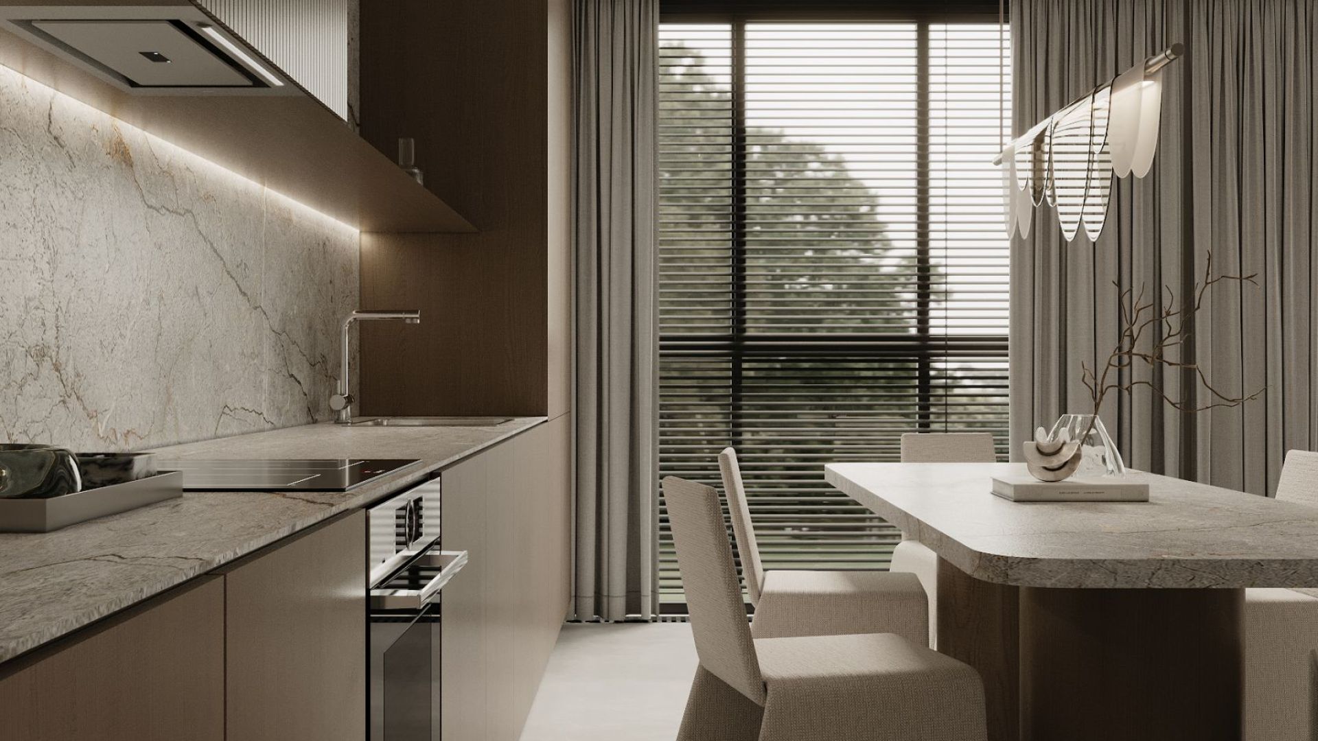 Digestor podskrinkový Micra Inox Gesture Control - Inox - Vizualizácia