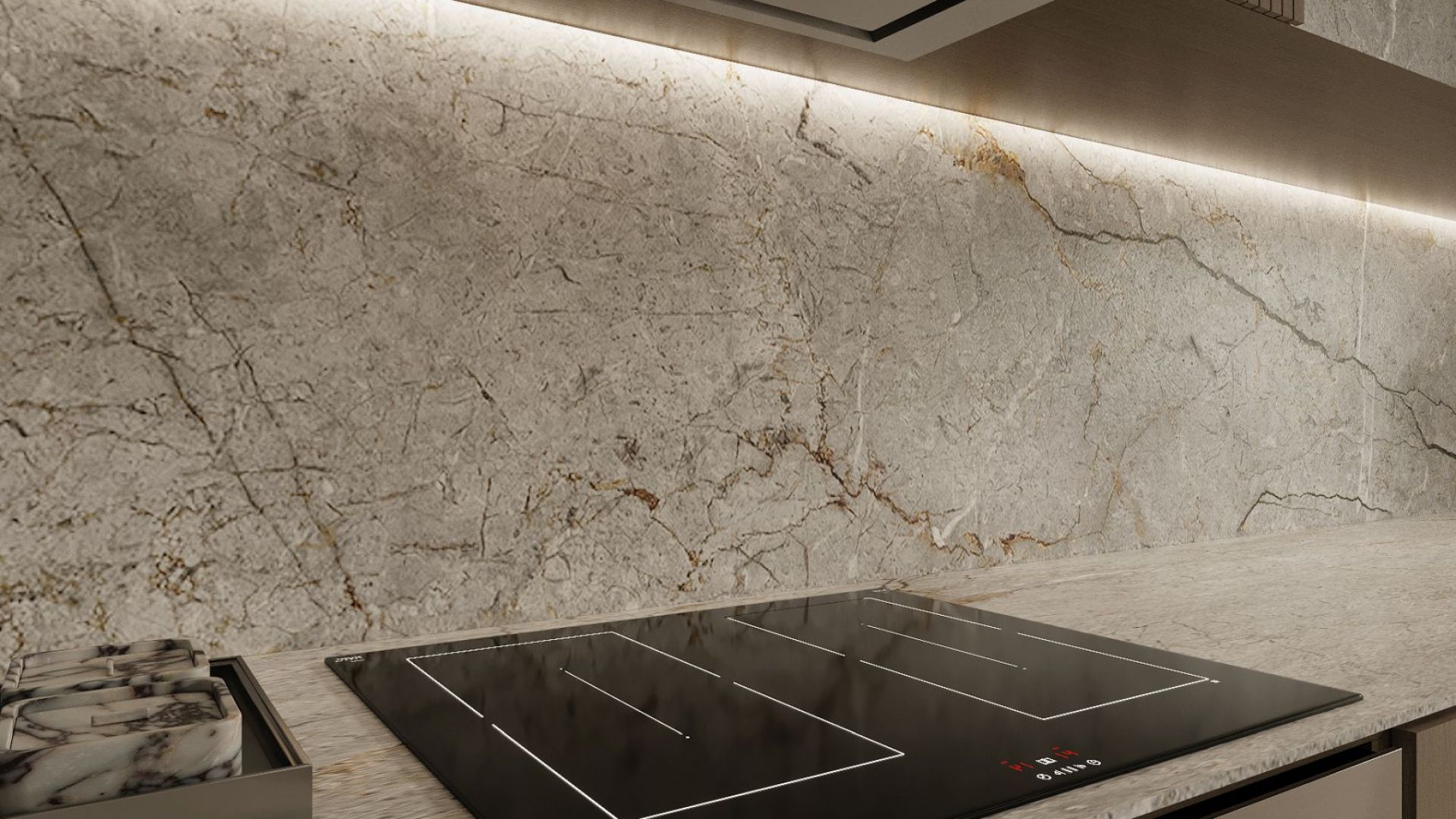 Digestor podskrinkový Micra Inox Gesture Control - Inox - Vizualizácia 2