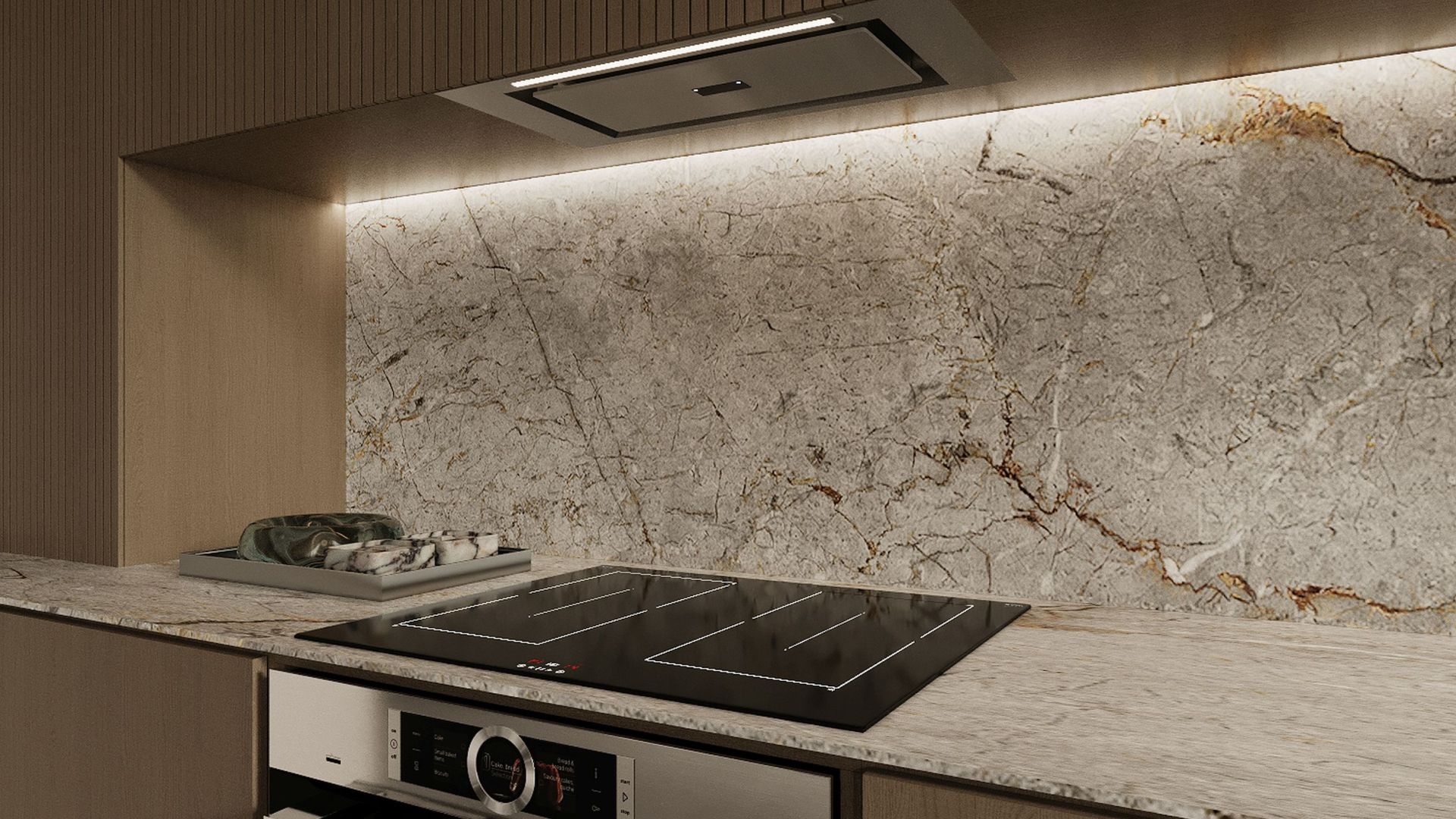 Digestor podskrinkový Micra Inox Gesture Control - Inox - Vizualizácia 4