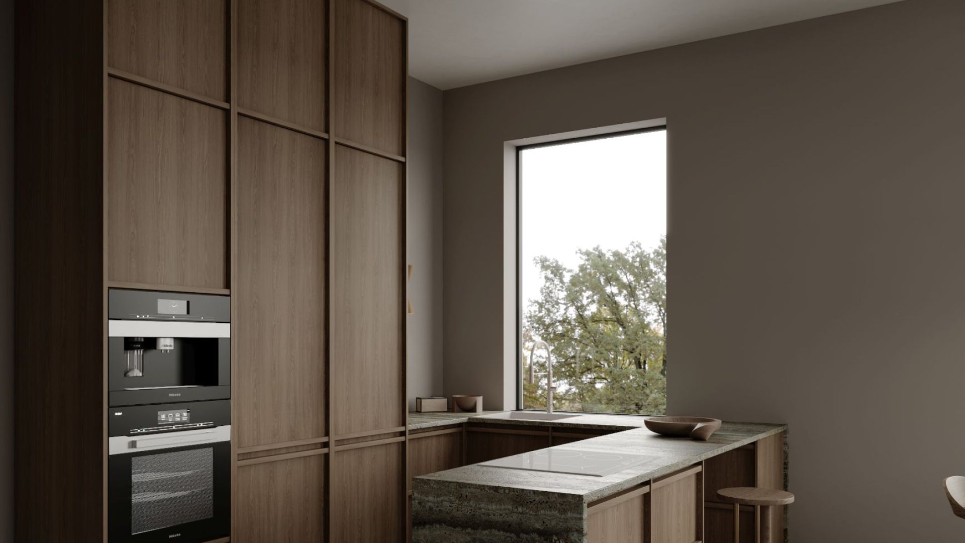 Stropný digestor Grand Super Slim White - Biely - Vizualizácia 5