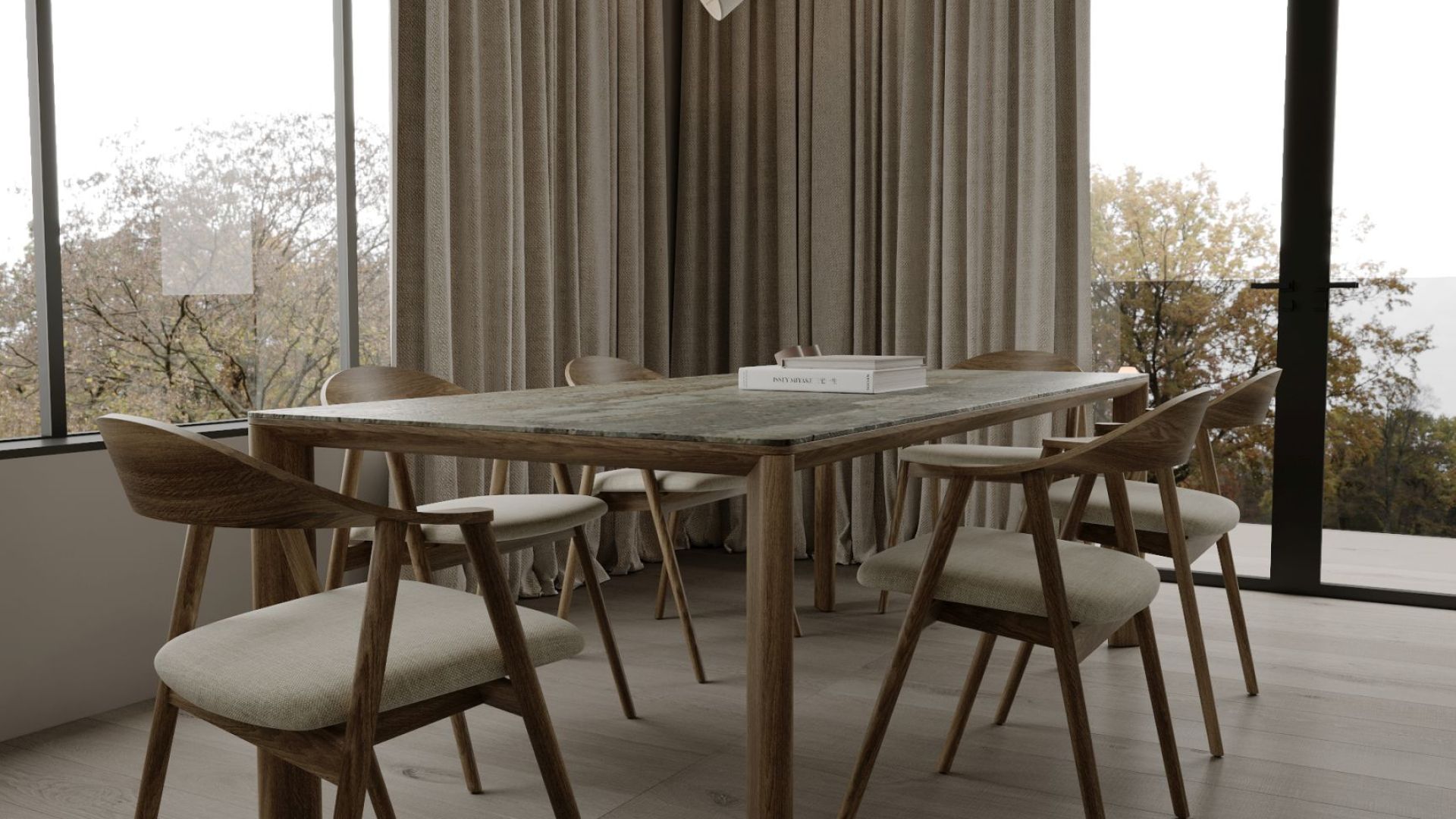 Stropný digestor Grand Super Slim White - Biely - Vizualizácia 6