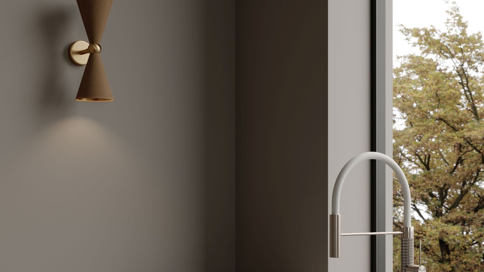 Stropný digestor Grand Super Slim White - Biely - Vizualizácia 7