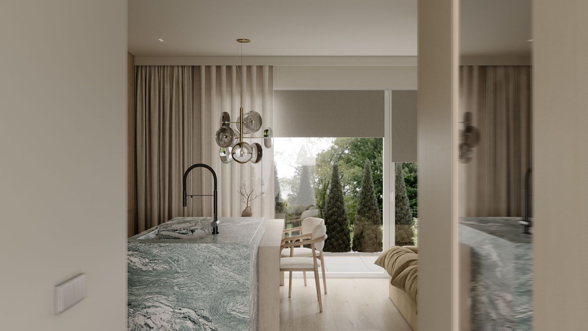 Digestor podskrinkový Marino Black - Čierna - Vizualizácia 7