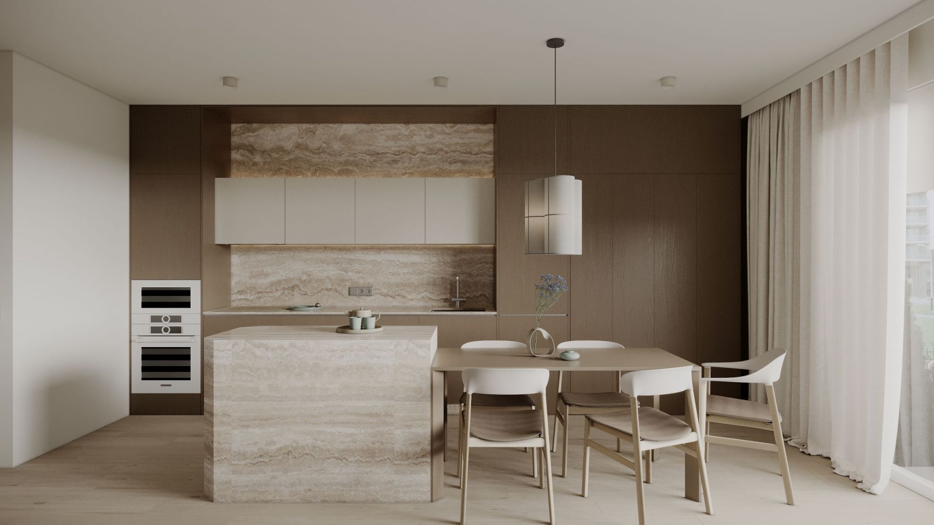 Digestor podskrinkový Marino Black Gesture Control - Čierna - Vizualizácia 6