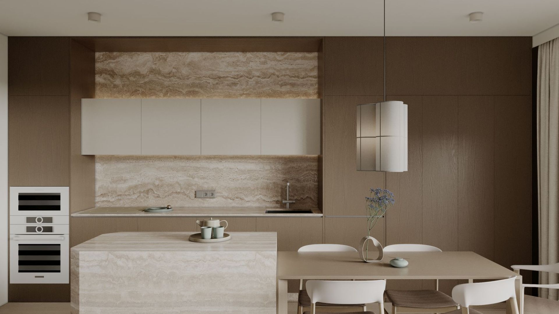 Digestor podskrinkový Marino Black Gesture Control - Čierna - Vizualizácia 9