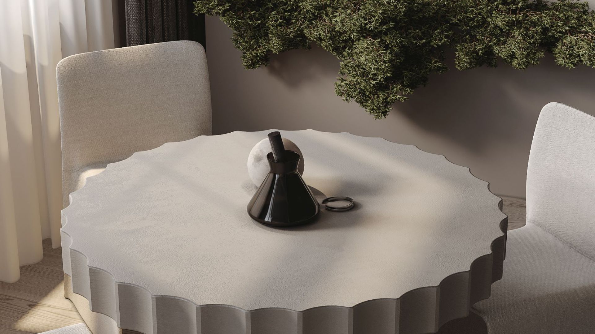 Ostrovčekový digestor Metropolis Black Matt - Čierna matná - Vizualizácia 5