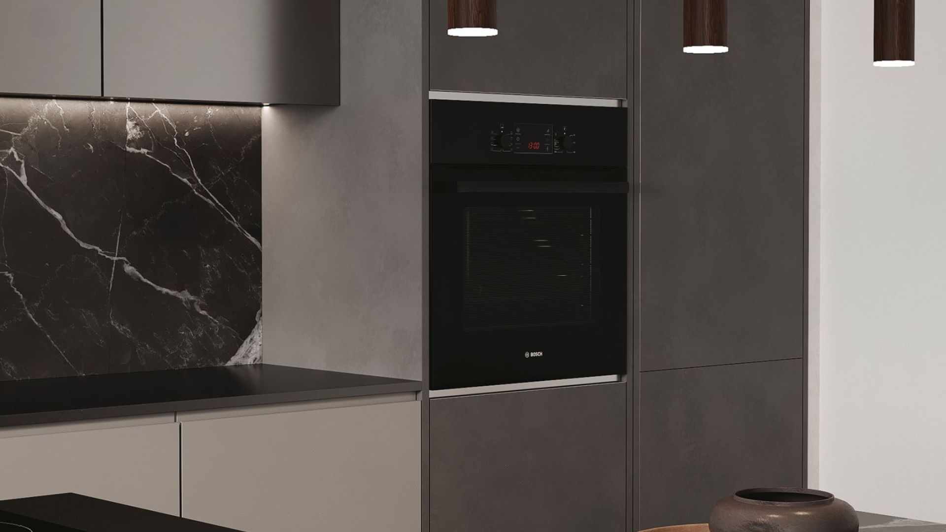 Ostrovčekový digestor Metropolis Black Matt - Čierna matná - Vizualizácia 9