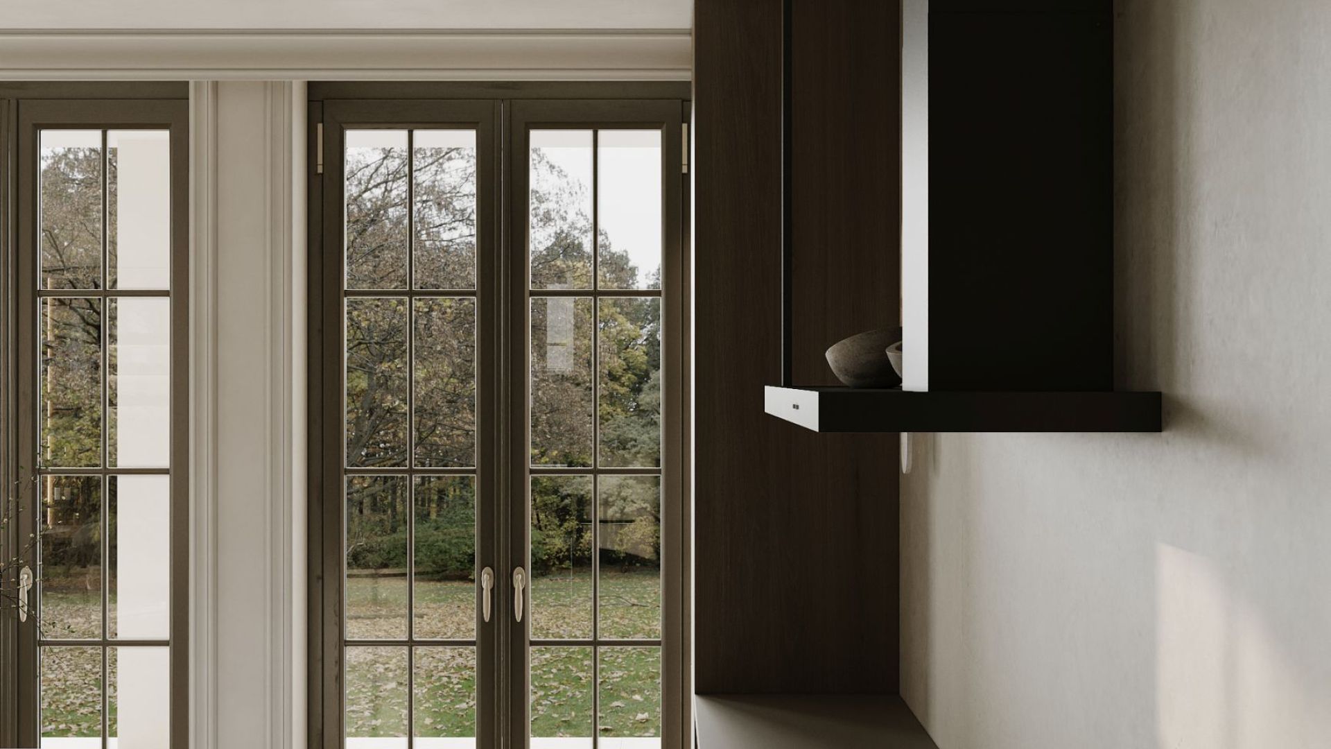 Digestor komínový Metropolis OR Black Matt - Čierna matná - Vizualizácia