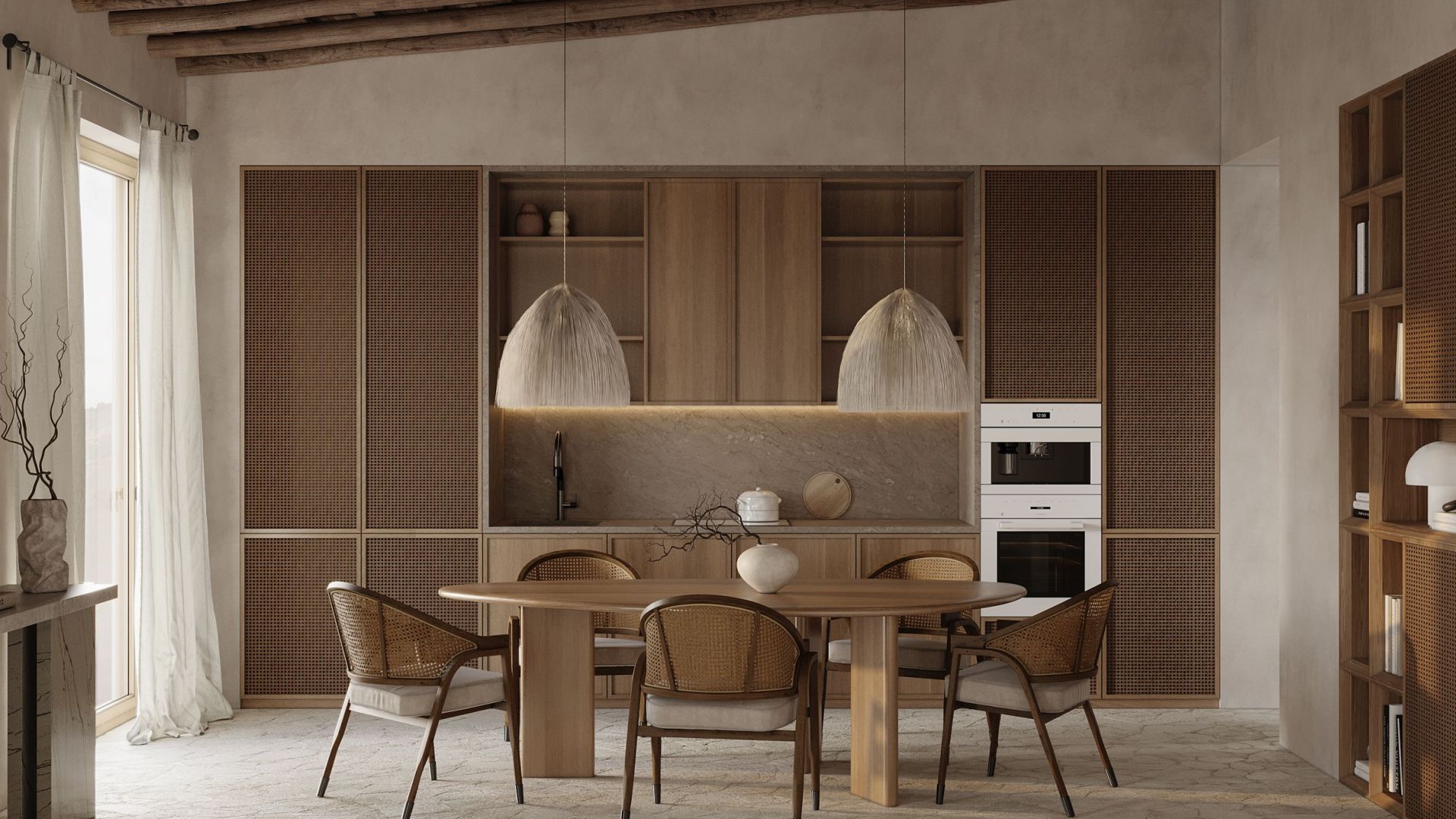 Digestor podskrinkový Micra Space White Matt - Biela matná - Vizualizácia 6