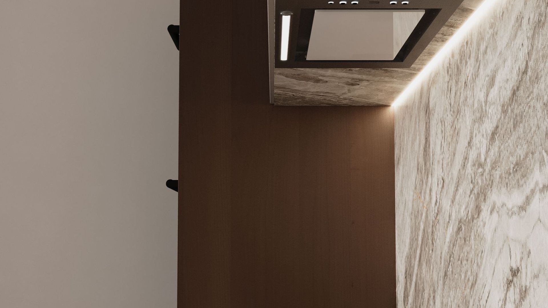 Digestor podskrinkový Micra White - Biely - Vizualizácia