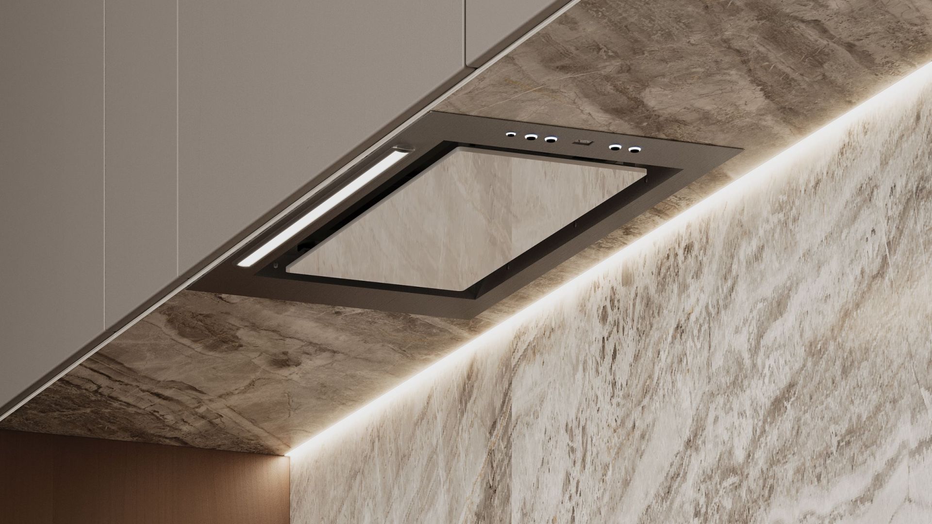 Digestor podskrinkový Micra White - Biely - Vizualizácia 3