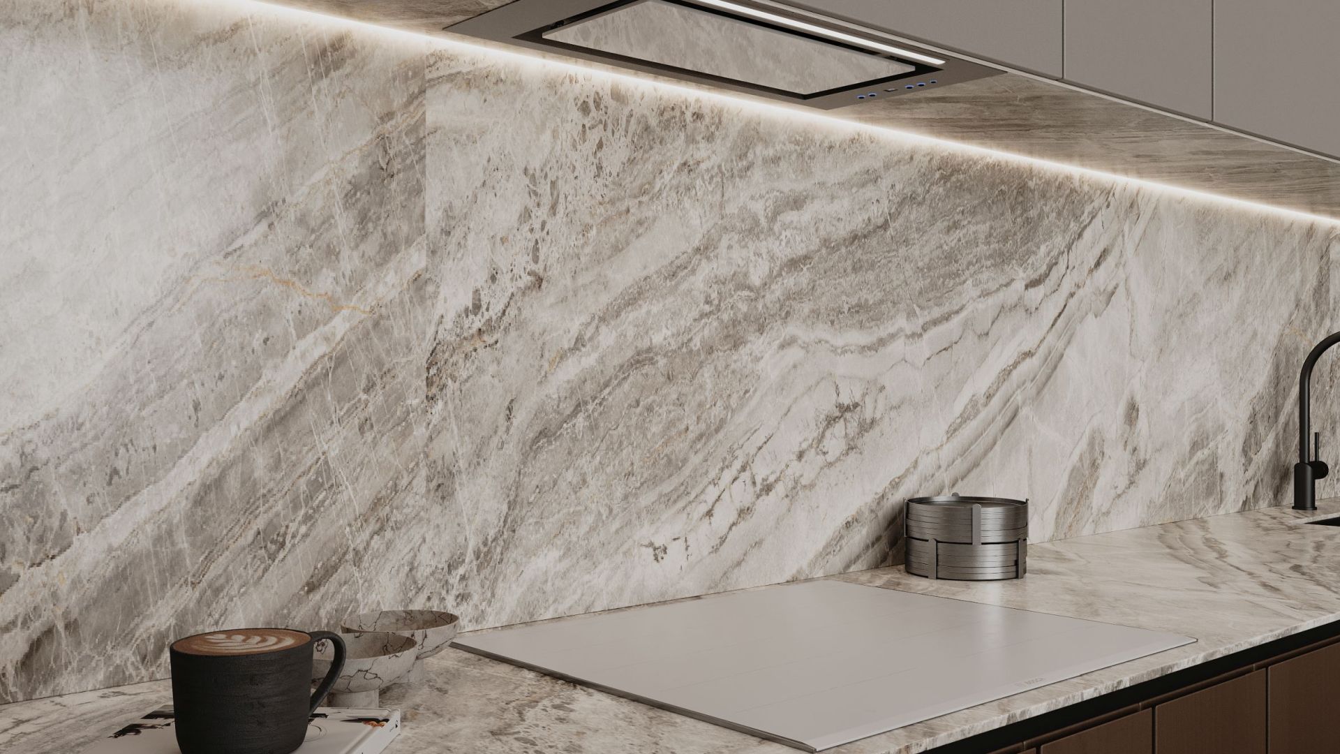 Digestor podskrinkový Micra White - Biely - Vizualizácia 6