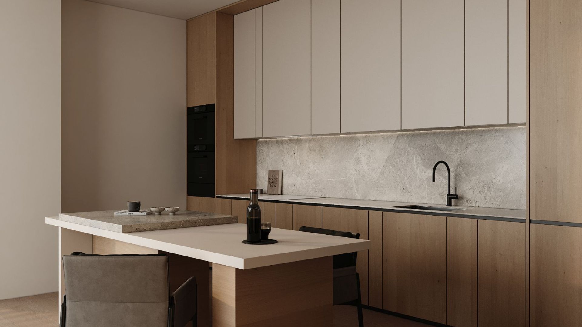 Digestor podskrinkový Micra White Matt - Biela matná - Vizualizácia 4