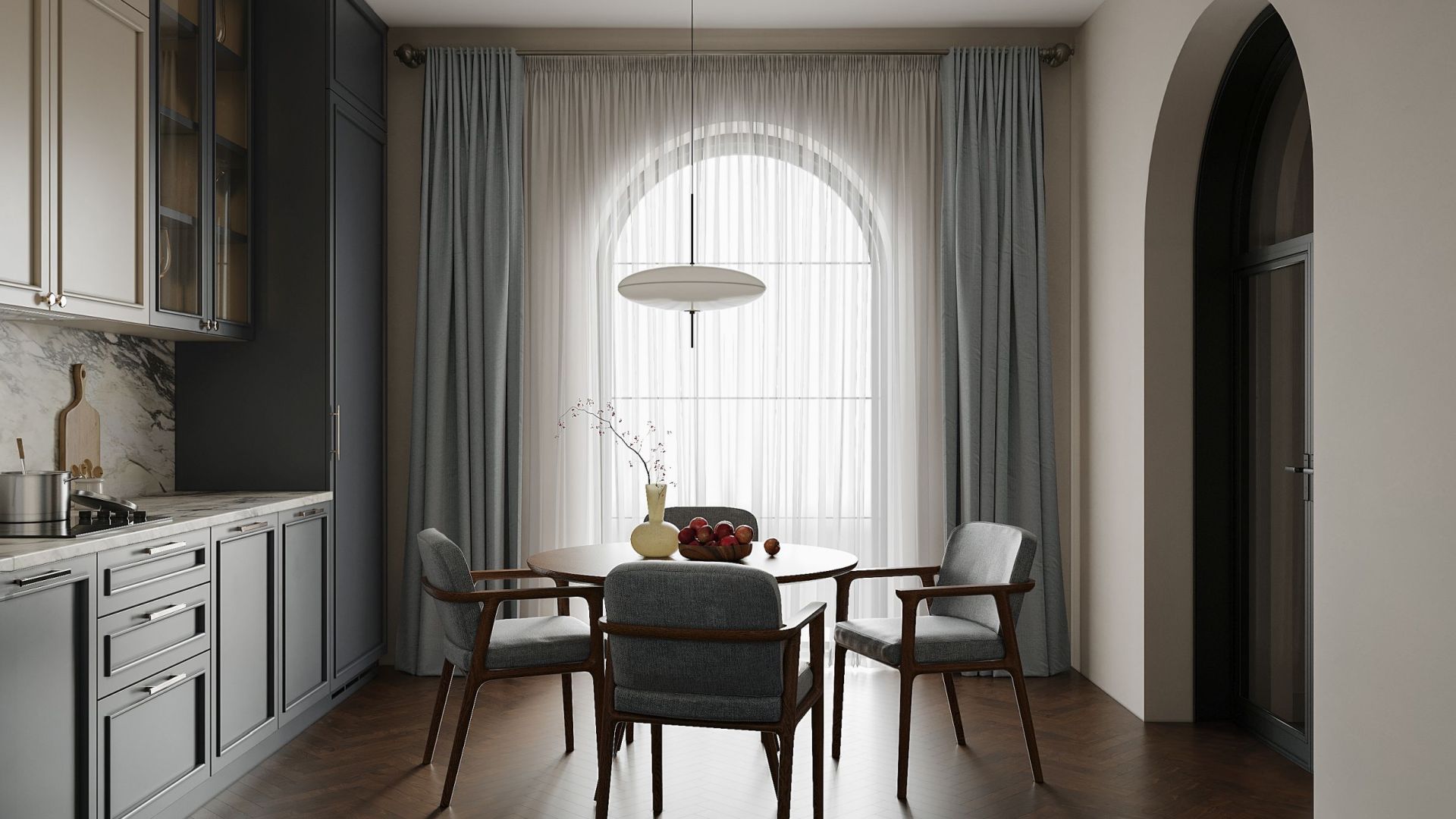 Digestor podskrinkový Micra White Matt 120 cm - Biela matná - Vizualizácia 9