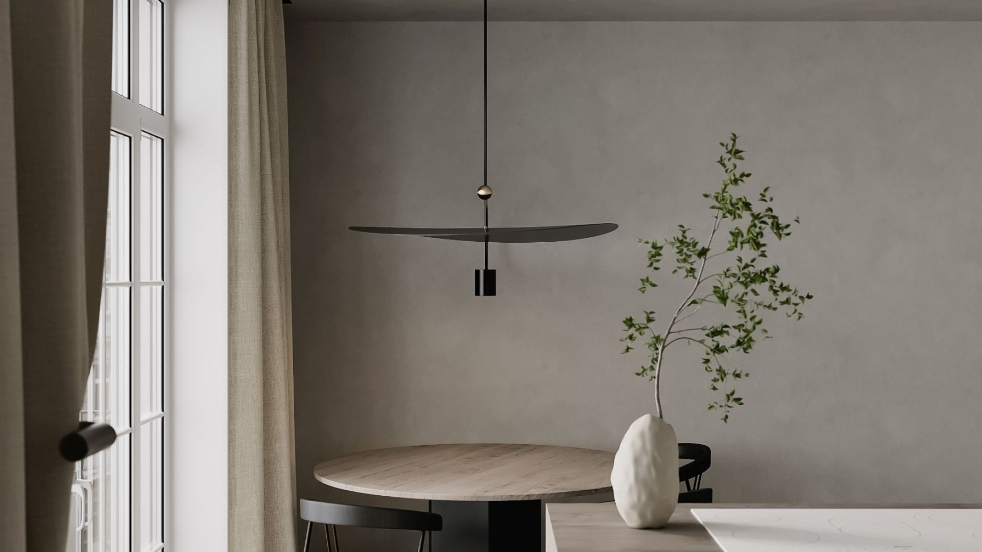 Stropný digestor Planet Super Slim White - Biely - Vizualizácia 7