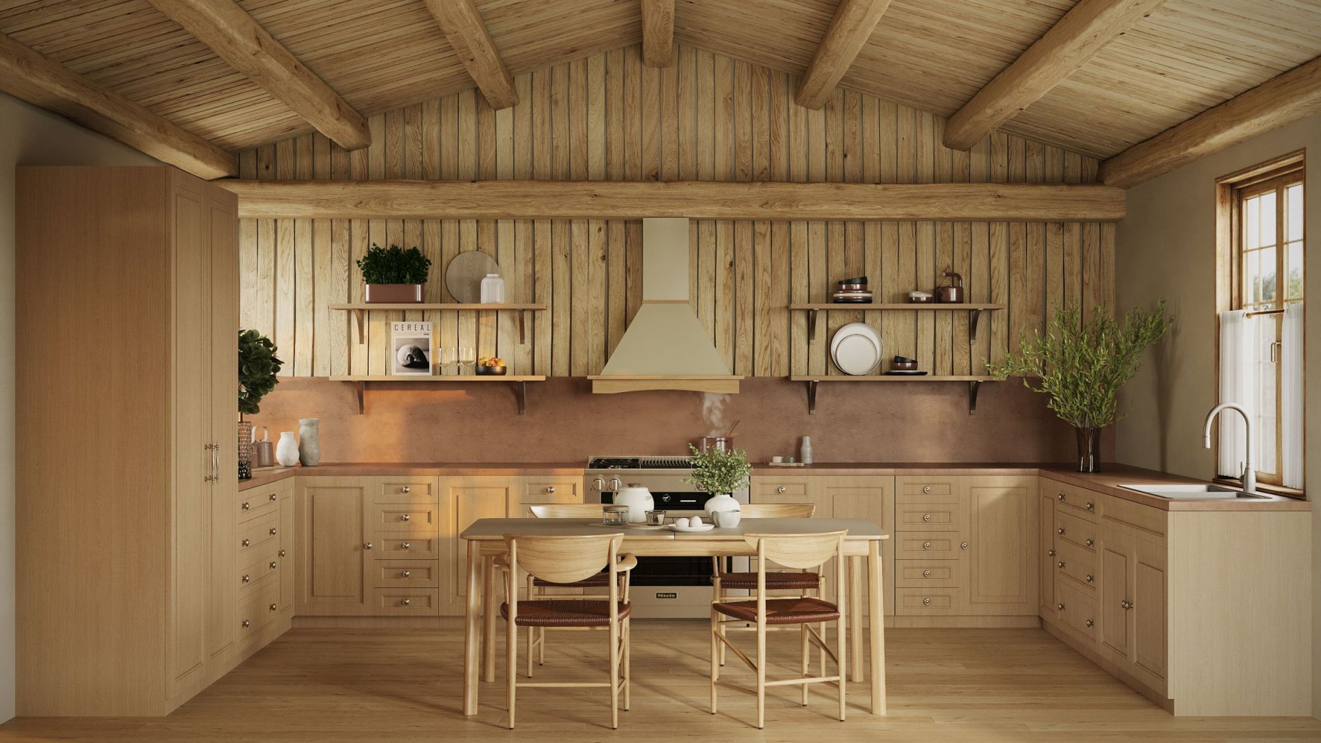 Rustikálny digestor Rustic Ecru - Ecru - Vizualizácia 7