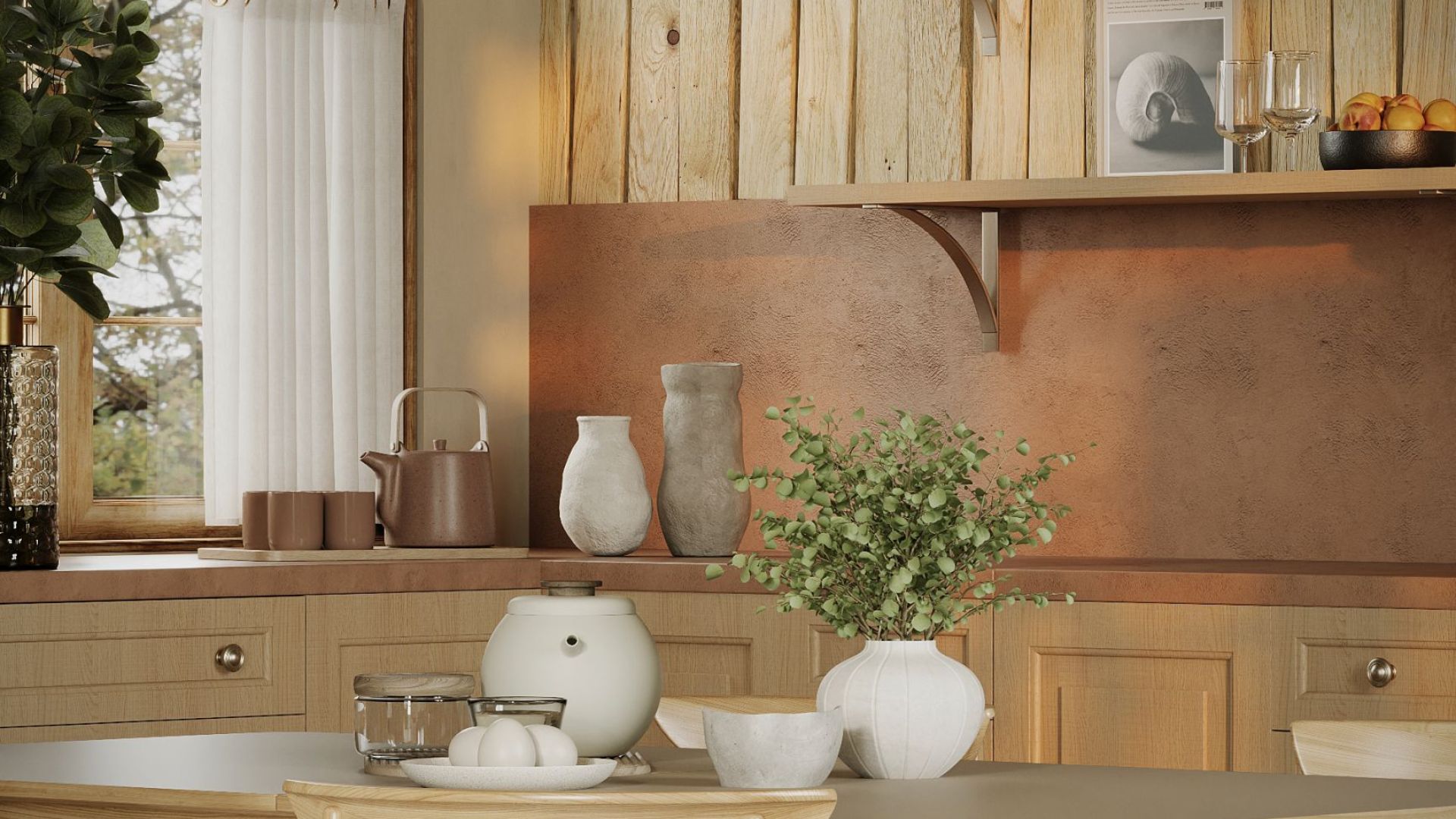 Rustikálny digestor Rustic Ecru - Ecru - Vizualizácia 9