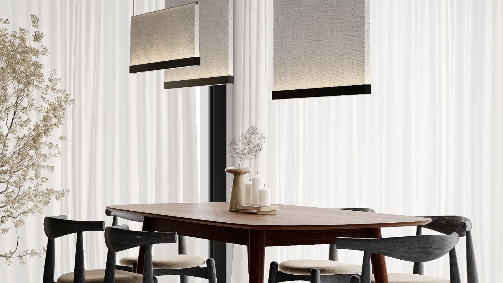 Ostrovčekový digestor Tubo Black Matt Gesture Control - Čierna matná - Vizualizácia 9