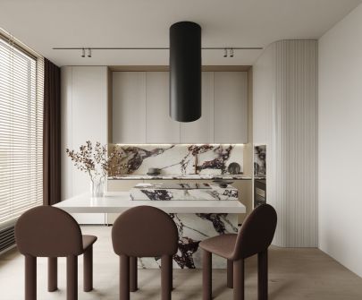 Ostrovčekový digestor Hiro Color Black-Copper - Black Matt/Copper - 40 cm - Vizualizácia