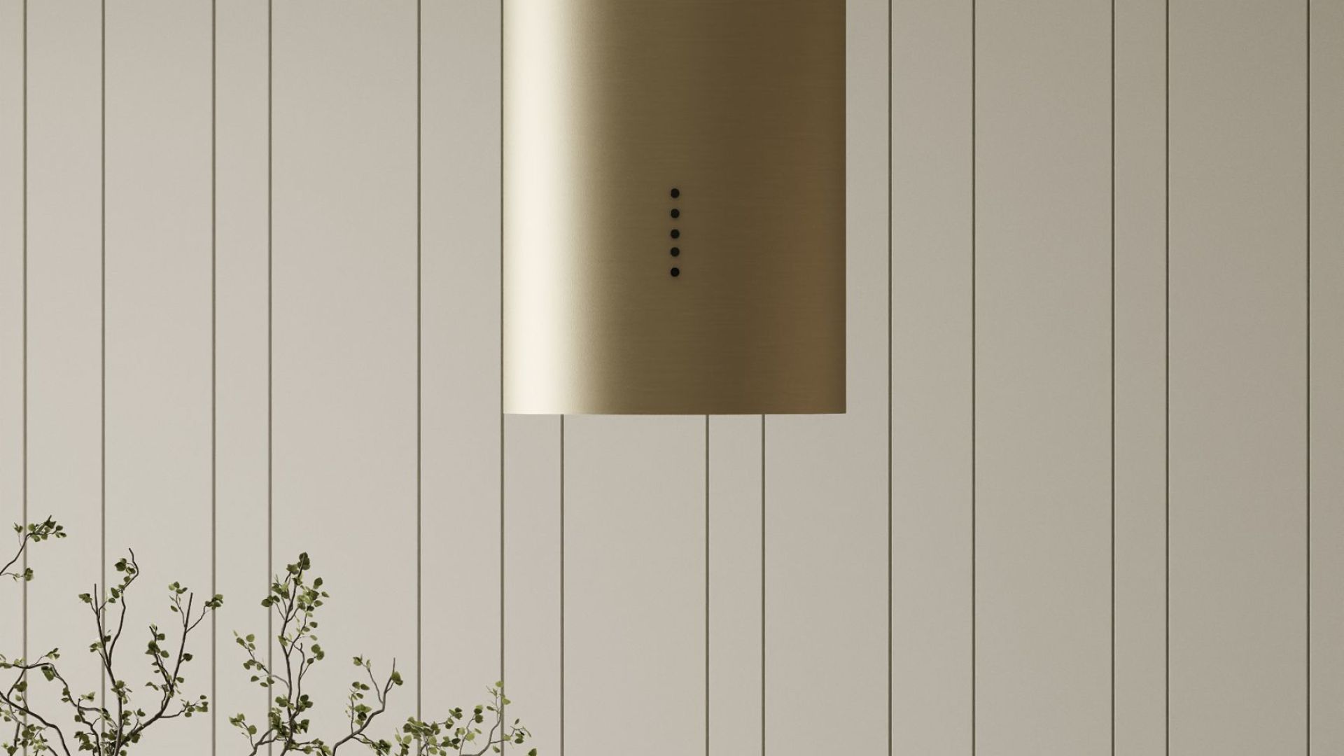 Ostrovčekový digestor Cylindro Eco Gold - Gold - Vizualizácia 8