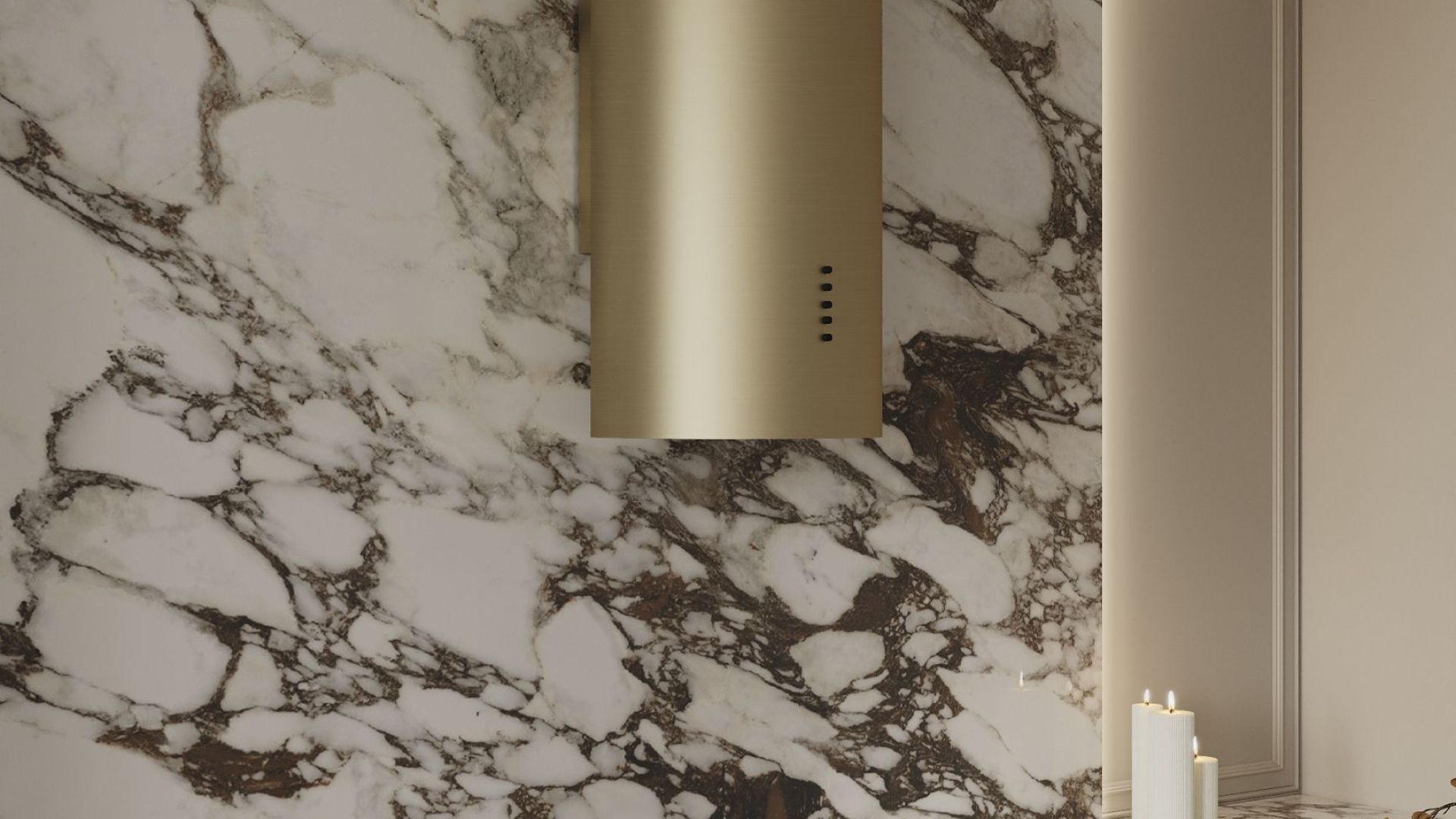 Digestor komínový Cylindro OR Eco Gold - Gold - Vizualizácia 8