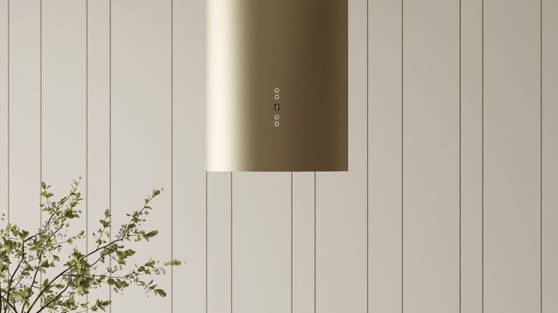 Ostrovčekový digestor Cylindro Gold - Gold - Vizualizácia 6